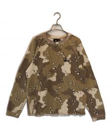stussy（ステューシー）の古着「デザートカモ サーマルカットソー」｜ブラウン