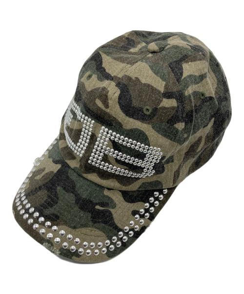 BEEDEN（ビーデン）BEEDEN (ビーデン) BD STUDS DAMAGE CAP オリーブ サイズ:FREEの古着・服飾アイテム