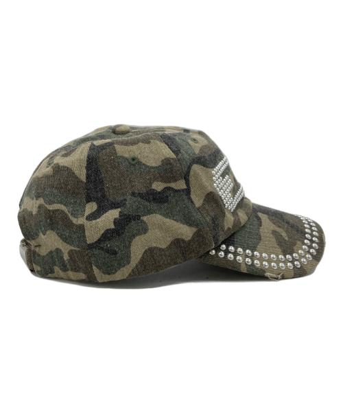 BEEDEN（ビーデン）BEEDEN (ビーデン) BD STUDS DAMAGE CAP オリーブ サイズ:FREEの古着・服飾アイテム