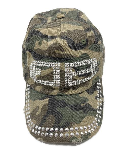 BEEDEN（ビーデン）BEEDEN (ビーデン) BD STUDS DAMAGE CAP オリーブ サイズ:FREEの古着・服飾アイテム