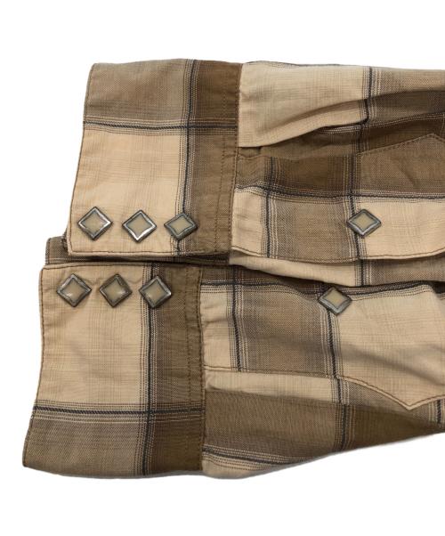 RRL（ダブルアールエル）RRL (ダブルアールエル) ウエスタンシャツ ベージュ サイズ:SIZE XSの古着・服飾アイテム