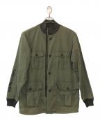 Hysteric Glamourヒステリックグラマー）の古着「SONIC YOUTH リメイク パッチ フィールド ジャケット」｜オリーブ