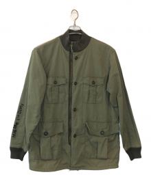 Hysteric Glamour（ヒステリックグラマー）の古着「SONIC YOUTH リメイク パッチ フィールド ジャケット」｜オリーブ