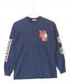 Hysteric Glamourヒステリックグラマー）の古着「MOTOR CITY FEVER Tシャツ」｜ネイビー