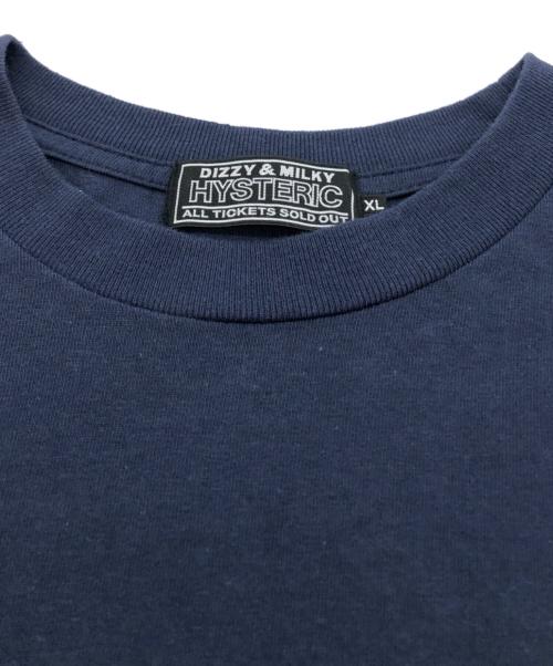 Hysteric Glamour（ヒステリックグラマー）Hysteric Glamour (ヒステリックグラマー) MOTOR CITY FEVER Tシャツ ネイビー サイズ:XLの古着・服飾アイテム