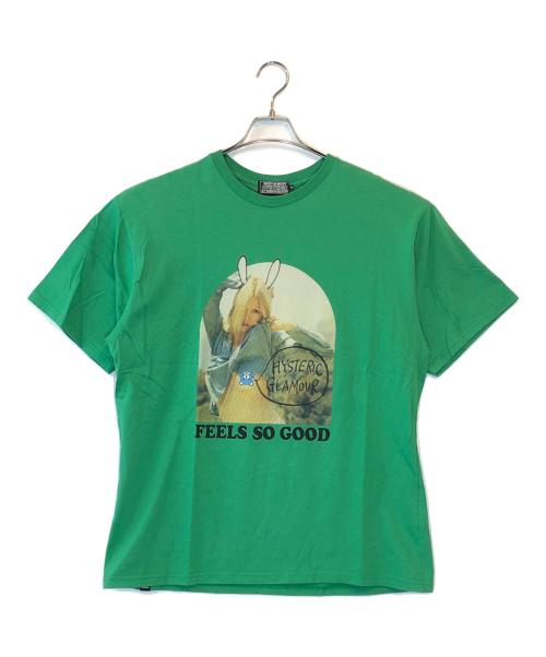 Hysteric Glamour（ヒステリックグラマー）Hysteric Glamour (ヒステリックグラマー) HITCHHIKER Tシャツ グリーン サイズ:XLの古着・服飾アイテム