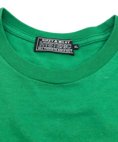 Hysteric Glamour（ヒステリックグラマー）Hysteric Glamour (ヒステリックグラマー) HITCHHIKER Tシャツ グリーン サイズ:XLの古着・服飾アイテム