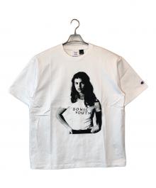 Champion×SONIC YOUTH（チャンピオン×ソニックユース）の古着「プリントTシャツ」｜ホワイト