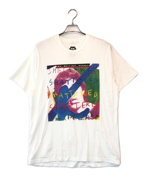 Hysteric Glamour（ヒステリックグラマー）Hysteric Glamour (ヒステリックグラマー) THE ROLLING STONES (ザ ローリングストーンズ) SHATTERED Tシャツ ホワイト サイズ:XLの古着・服飾アイテム