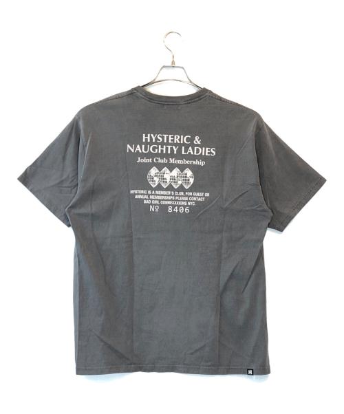 Hysteric Glamour（ヒステリックグラマー）Hysteric Glamour (ヒステリックグラマー) BRUTAL BONDAGE Tシャツ グレー サイズ:XLの古着・服飾アイテム
