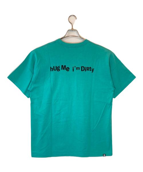 Hysteric Glamour（ヒステリックグラマー）Hysteric Glamour (ヒステリックグラマー) HUG ME I’M DIRTY Tシャツ スカイブルー サイズ:XLの古着・服飾アイテム