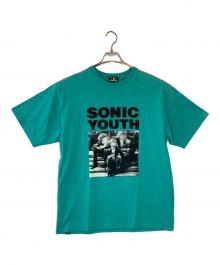 Hysteric Glamour（ヒステリックグラマー）の古着「HERE WHERE Tシャツ」｜スカイブルー