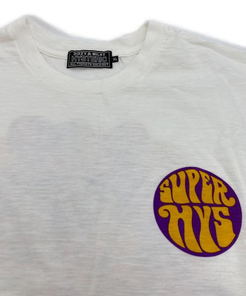 Hysteric Glamour（ヒステリックグラマー）Hysteric Glamour (ヒステリックグラマー) HYSTERIC CIRCLE Tシャツ ホワイト サイズ:XLの古着・服飾アイテム