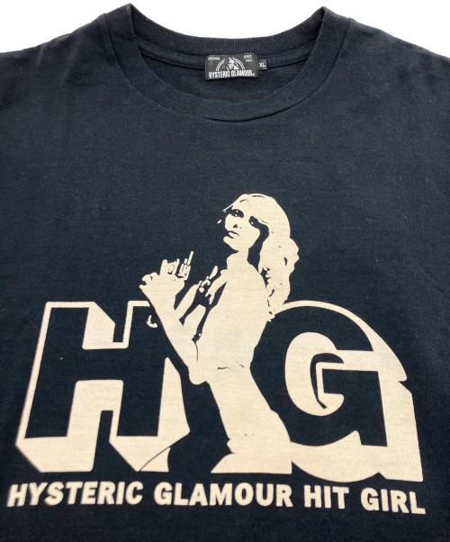 Hysteric Glamour（ヒステリックグラマー）Hysteric Glamour (ヒステリックグラマー) HG HIT GIRL Tシャツ ブラック サイズ:XLの古着・服飾アイテム