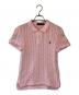 POLO RALPH LAUREN（ポロ・ラルフローレン）の古着「ケーブルニットポロシャツ」｜ピンク