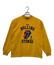 Hysteric Glamour（ヒステリックグラマー）の古着「THE ROLLING STONES/HYSTERIC&STEEL WHEELS Tシャツ」｜イエロー