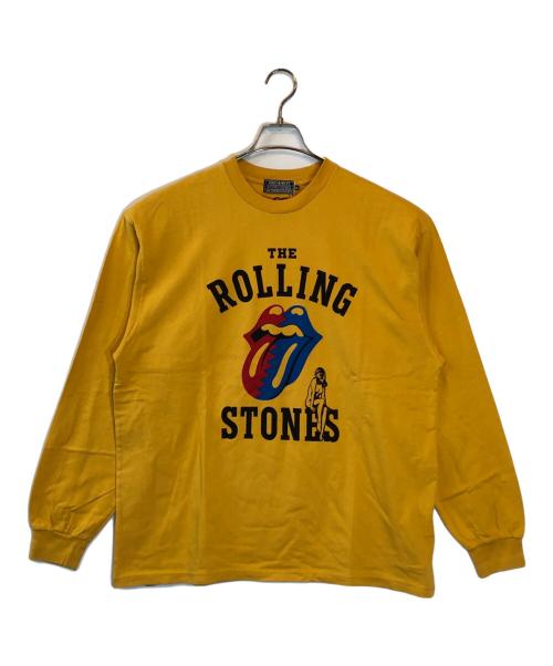 Hysteric Glamour（ヒステリックグラマー）Hysteric Glamour (ヒステリックグラマー) THE ROLLING STONES/HYSTERIC&STEEL WHEELS Tシャツ イエロー サイズ:SIZE LL 未使用品の古着・服飾アイテム