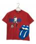 Hysteric Glamour（ヒステリックグラマー）の古着「THE ROLLING STONES GIRL&TONGUE Tシャツ」｜レッド