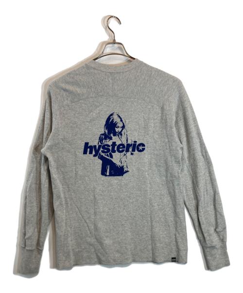 Hysteric Glamour（ヒステリックグラマー）Hysteric Glamour (ヒステリックグラマー) サーマルカットソー グレー サイズ:XLの古着・服飾アイテム