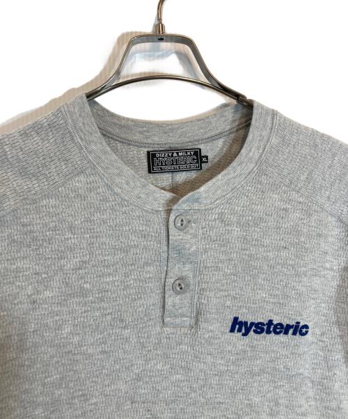 Hysteric Glamour（ヒステリックグラマー）Hysteric Glamour (ヒステリックグラマー) サーマルカットソー グレー サイズ:XLの古着・服飾アイテム