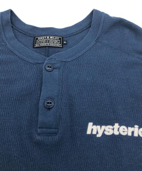 Hysteric Glamour（ヒステリックグラマー）Hysteric Glamour (ヒステリックグラマー) サーマルカットソー ネイビー サイズ:XLの古着・服飾アイテム