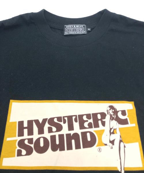 Hysteric Glamour（ヒステリックグラマー）Hysteric Glamour (ヒステリックグラマー) プリントカットソー ブラック サイズ:XLの古着・服飾アイテム