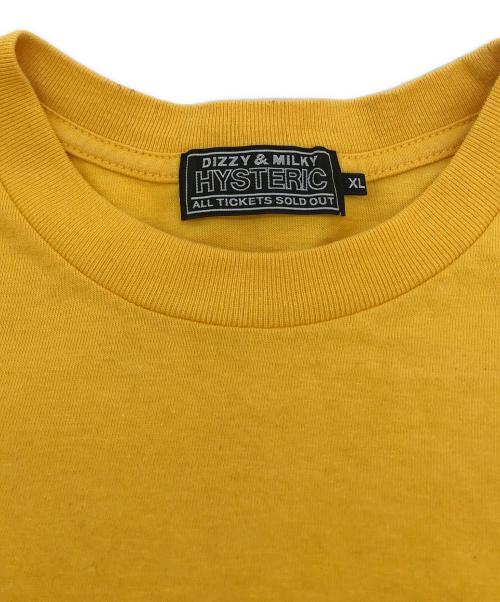 Hysteric Glamour（ヒステリックグラマー）Hysteric Glamour (ヒステリックグラマー) プリントカットソー イエロー サイズ:XLの古着・服飾アイテム