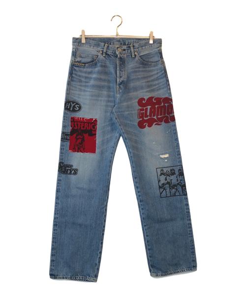 Hysteric Glamour（ヒステリックグラマー）Hysteric Glamour (ヒステリックグラマー) DIARY OF A BAD GIRLリメイク 60’S XXストレートデニムパンツ インディゴ サイズ:32の古着・服飾アイテム