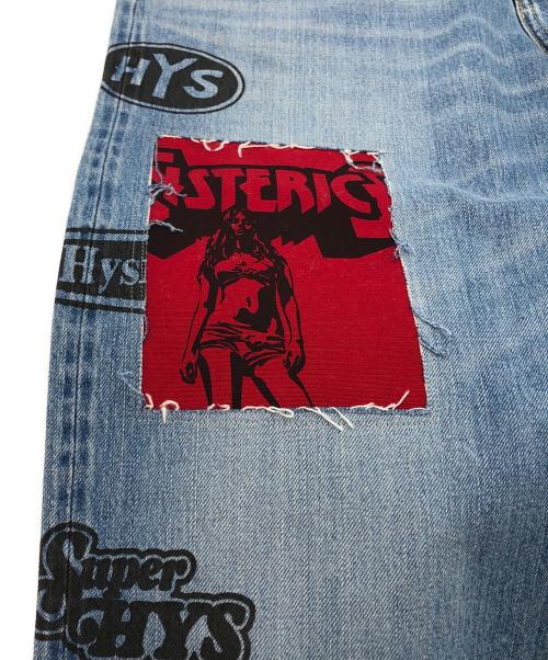 Hysteric Glamour（ヒステリックグラマー）Hysteric Glamour (ヒステリックグラマー) DIARY OF A BAD GIRLリメイク 60’S XXストレートデニムパンツ インディゴ サイズ:32の古着・服飾アイテム