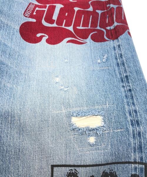 Hysteric Glamour（ヒステリックグラマー）Hysteric Glamour (ヒステリックグラマー) DIARY OF A BAD GIRLリメイク 60’S XXストレートデニムパンツ インディゴ サイズ:32の古着・服飾アイテム