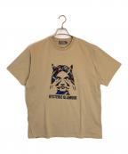 Hysteric Glamourヒステリックグラマー）の古着「SEE NO EVIL刺繍 Tシャツ」｜ベージュ