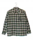 Hysteric Glamourヒステリックグラマー）の古着「CLUB HYSTERIC オープンカラーシャツ」｜グリーン