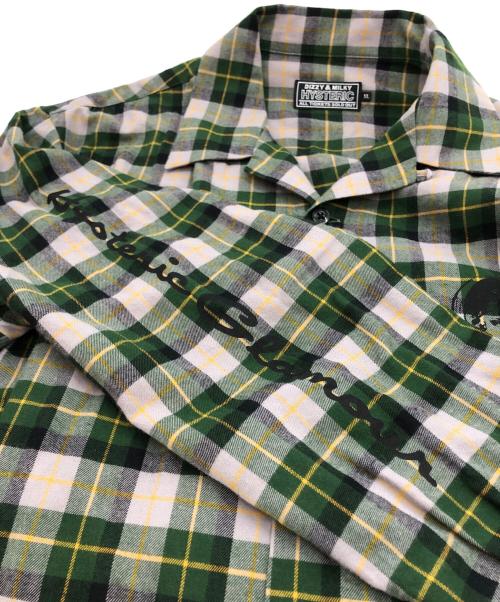 Hysteric Glamour（ヒステリックグラマー）Hysteric Glamour (ヒステリックグラマー) CLUB HYSTERIC オープンカラーシャツ グリーン サイズ:XLの古着・服飾アイテム