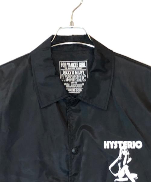 Hysteric Glamour（ヒステリックグラマー）Hysteric Glamour (ヒステリックグラマー) HG SOUND SYSTEM コーチジャケット ブラック サイズ:X-Largeの古着・服飾アイテム