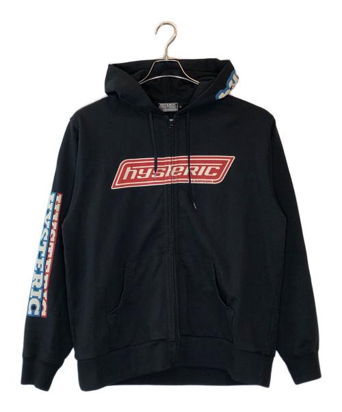 Hysteric Glamour（ヒステリックグラマー）Hysteric Glamour (ヒステリックグラマー) HG BOX LOGOS パーカー ブラック サイズ:Lの古着・服飾アイテム
