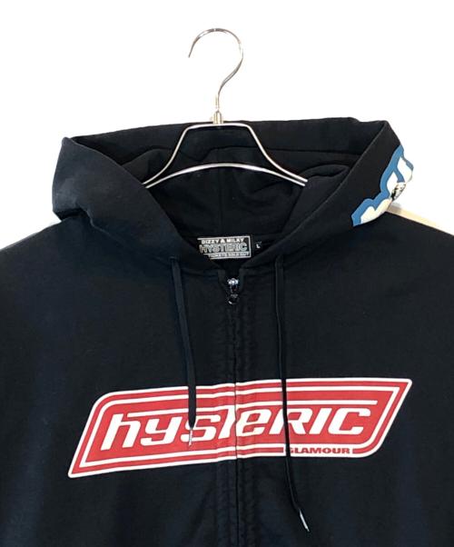 Hysteric Glamour（ヒステリックグラマー）Hysteric Glamour (ヒステリックグラマー) HG BOX LOGOS パーカー ブラック サイズ:Lの古着・服飾アイテム