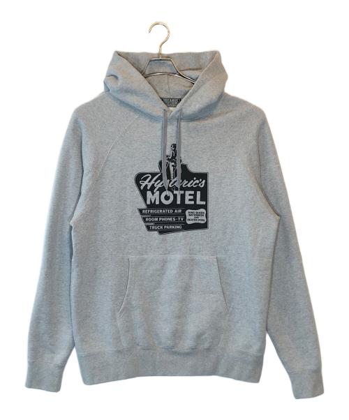Hysteric Glamour（ヒステリックグラマー）Hysteric Glamour (ヒステリックグラマー) HYSTERIC'S MOTEL パーカー グレー サイズ:XLの古着・服飾アイテム