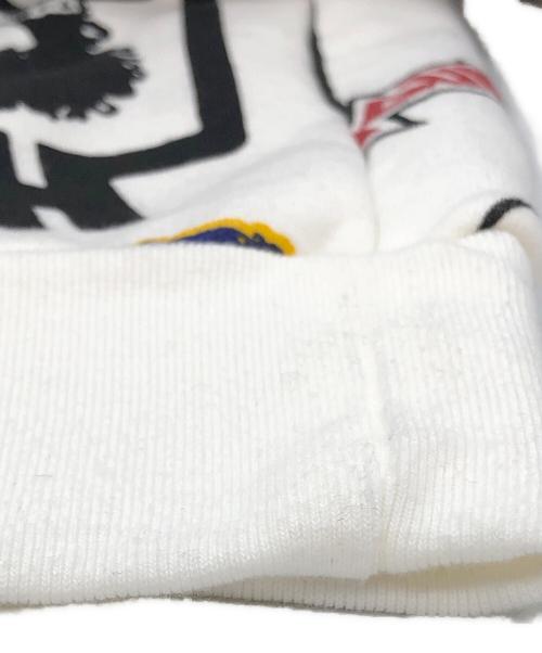 Hysteric Glamour（ヒステリックグラマー）Hysteric Glamour (ヒステリックグラマー) 4GIRLS柄 ジップパーカー ホワイト×ブラック サイズ:XLの古着・服飾アイテム