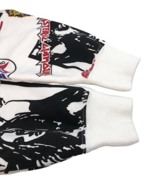 Hysteric Glamour（ヒステリックグラマー）Hysteric Glamour (ヒステリックグラマー) 4GIRLS柄 ジップパーカー ホワイト×ブラック サイズ:XLの古着・服飾アイテム