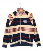 Hysteric Glamourヒステリックグラマー）の古着「HYS SOUND ワッペン付きジャージ」｜ベージュ×ネイビー