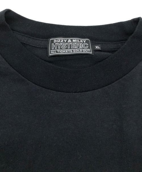 Hysteric Glamour（ヒステリックグラマー）Hysteric Glamour (ヒステリックグラマー) GREATEST PARTY SOUNDS Tシャツ ブラック サイズ:XLの古着・服飾アイテム
