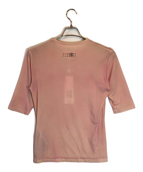 MM6 Maison Margiela（エムエムシックスメゾンマルジェラ）MM6 Maison Margiela (エムエムシックスメゾンマルジェラ) Body Con Tee ピンク サイズ:SIZE M (MEN SIZE S) 未使用品の古着・服飾アイテム