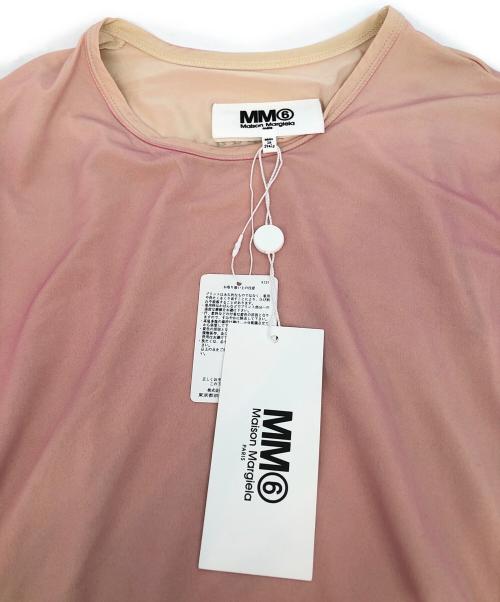 MM6 Maison Margiela（エムエムシックスメゾンマルジェラ）MM6 Maison Margiela (エムエムシックスメゾンマルジェラ) Body Con Tee ピンク サイズ:SIZE M (MEN SIZE S) 未使用品の古着・服飾アイテム