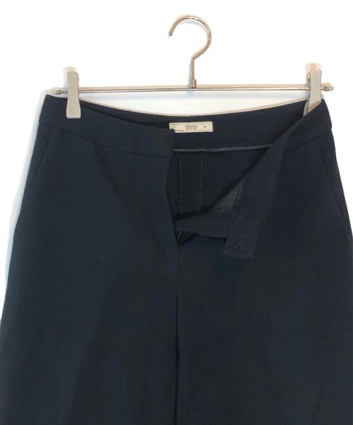 PRADA（プラダ）PRADA (プラダ) ヴァージンウールパンツ ブラック サイズ:SIZE 38の古着・服飾アイテム