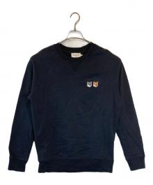 maison kitsune（メゾンキツネ）の古着「ダブルフォックスヘッド スウェットシャツ」｜ブラック