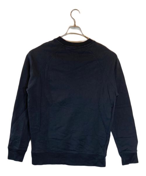 maison kitsune（メゾンキツネ）MAISON KITSUNE (メゾンキツネ) ダブルフォックスヘッド スウェットシャツ ブラック サイズ:Mの古着・服飾アイテム