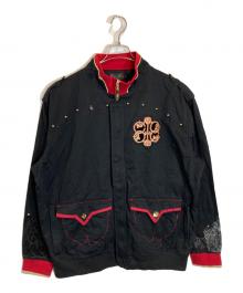 Coogi（クージー）の古着「スタッズ デザインジャケット」｜ブラック