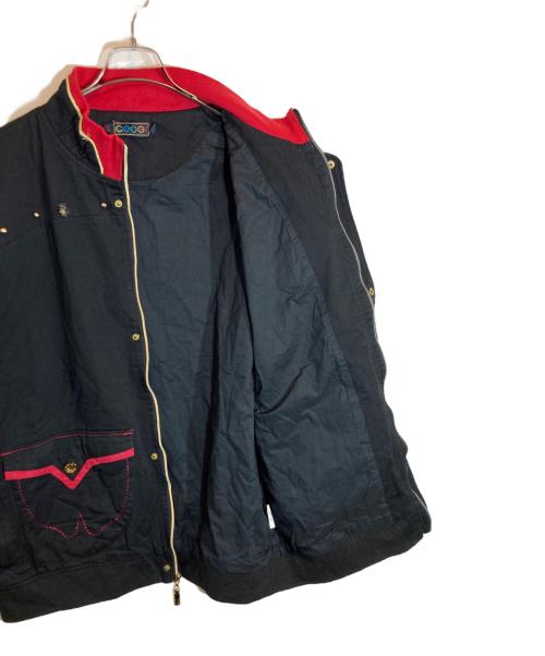 Coogi（クージー）COOGI (クージー) スタッズ デザインジャケット ブラック サイズ:XXLの古着・服飾アイテム