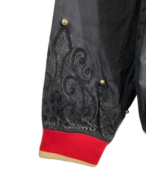 Coogi（クージー）COOGI (クージー) スタッズ デザインジャケット ブラック サイズ:XXLの古着・服飾アイテム