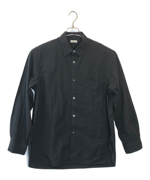 STEVEN ALAN（スティーブンアラン）STEVEN ALAN (スティーブンアラン) 60 コンパクトヤーン チェック シャツ ブラック サイズ:Mの古着・服飾アイテム